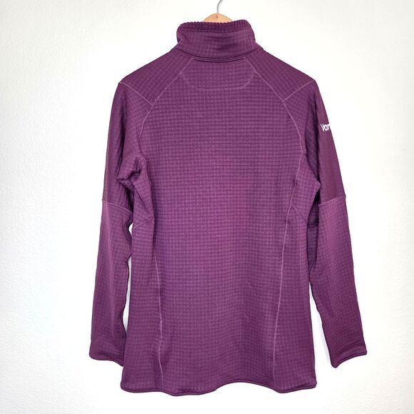 Patagonia R1 Fleece Grid Pullover Women's Large Night Plum 1/4 Zip Polartec - Picture 12 of 16